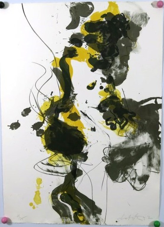 Ger Lataster: Zeefdruk, De Stem verkocht voor € 160!