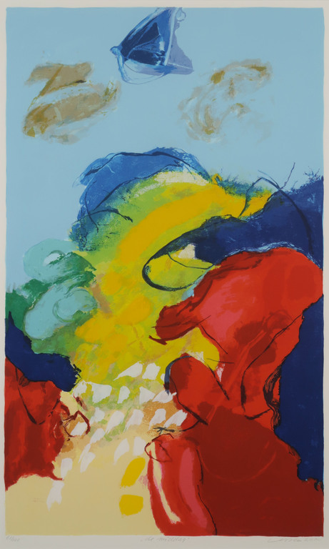 Henk van Vessem - Henk van Vessem: Zeefdruk, De middag - Ingelijst kopen? Bied vanaf 35!