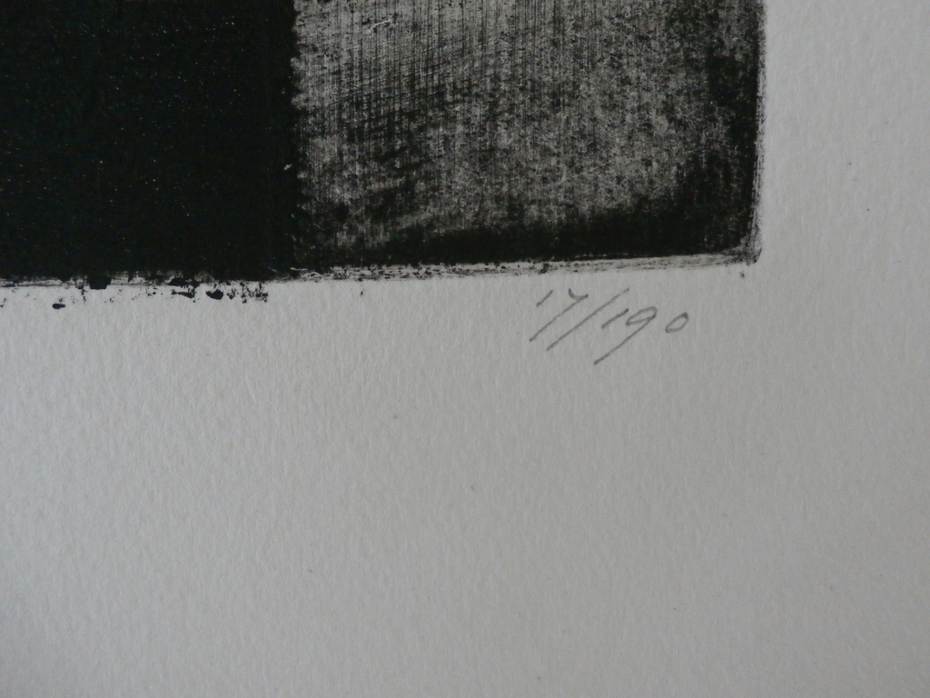 Ko Oosterkerk - Abstracte ets - 1968 kopen? Bied vanaf 50!