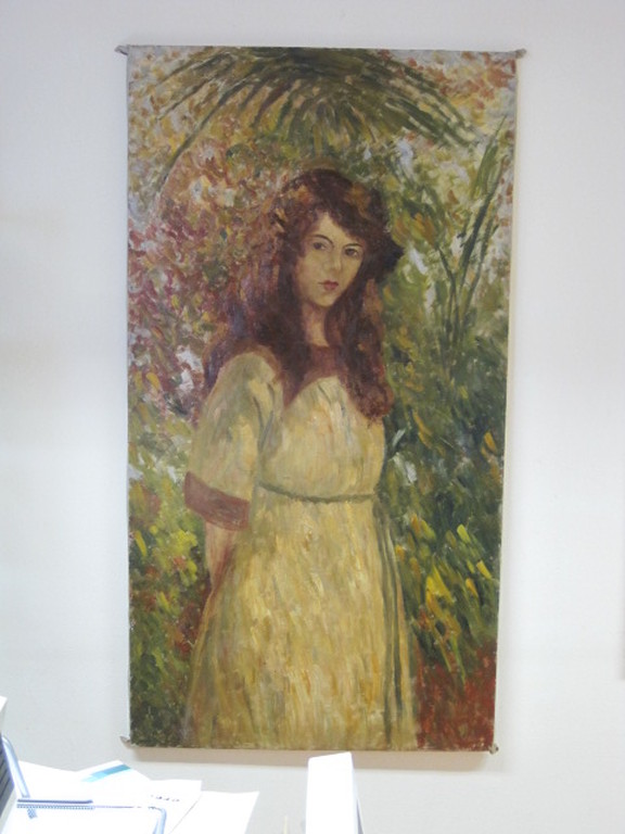 Corn. van Trigt 1854-1924 olieverf (zelf)portret omstreeks 1880 GROOT!! kopen? Bied vanaf 1!