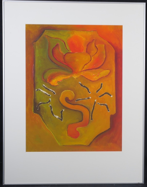 Jan van Delft: Gouache, Magnolia - Ingelijst kopen? Bied vanaf 40!