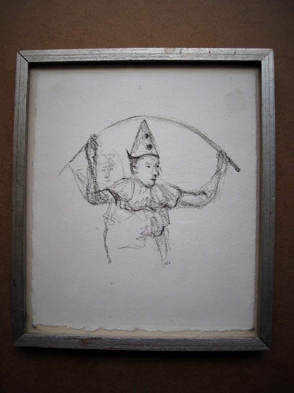 Mooi ingetogen Han Mes (1936-) Litho "Witte Clown" ca 1960 gesigneerd  kopen? Bied vanaf 1!