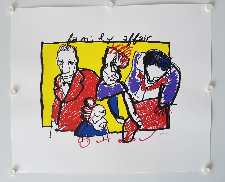 Herman Brood - Family Affair - gesigneerde zeefdruk - oplage 300 ex. kopen? Bied vanaf 1!