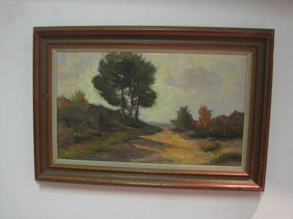 X.Munninghoff 1873-1944 "Hoge Veluwe heidelandschap" gesig. ca 1910 kopen? Bied vanaf 1!
