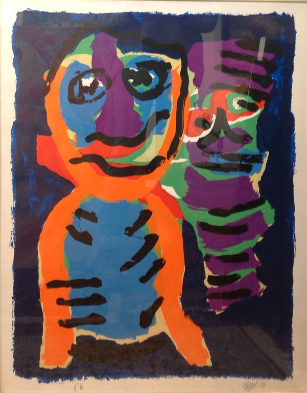 Karel Appel, Litho, Hangesigneerd verkocht voor € 350!
