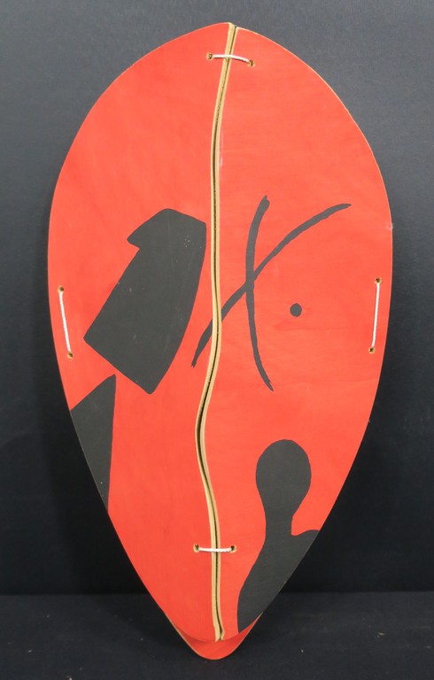 Johan Claassen: Zeefdruk op multiplex constructie, P.M. en de molen te Uden bij  kopen? Bied vanaf 100!