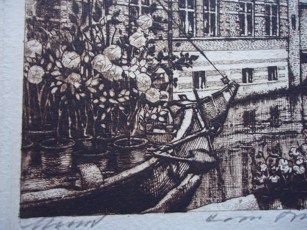 Cornelis Brandenburg ( 1884 - 1954 ) - ets - Munt.  kopen? Bied vanaf 1!