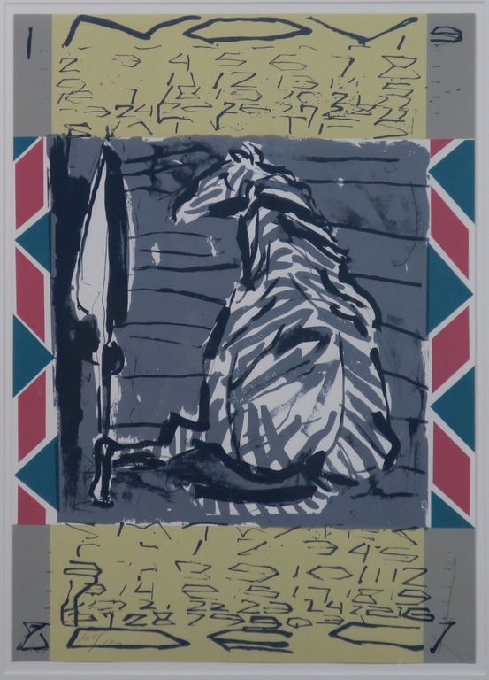 Herman van der Weert: Zeefdruk, Zonder titel - Ingelijst kopen? Bied vanaf 40!