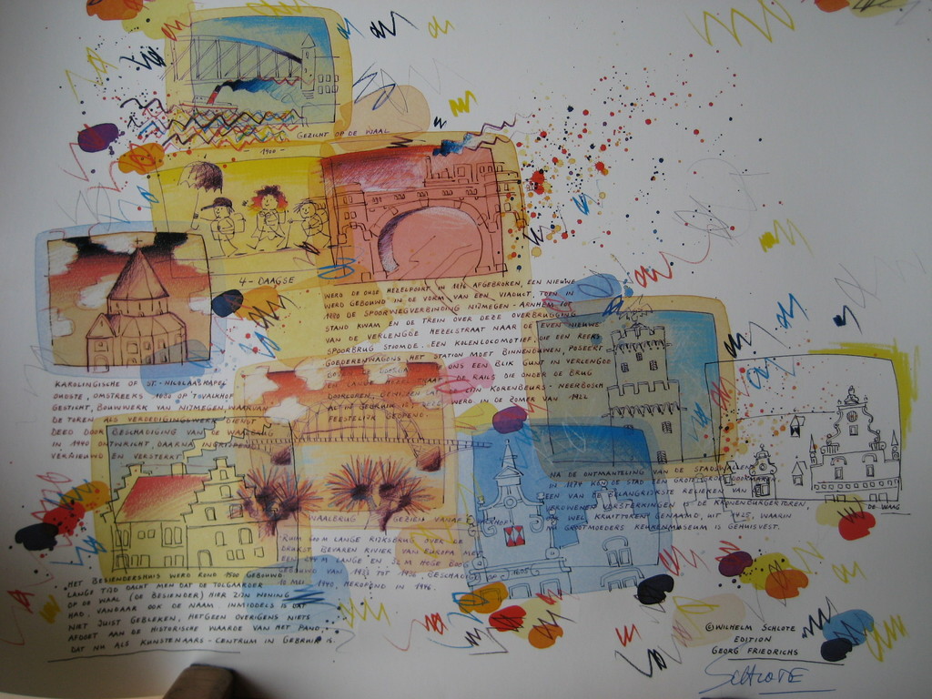  Wilhelm Schlote , kleurenlitho , Nijmegen kopen? Bied vanaf 1!