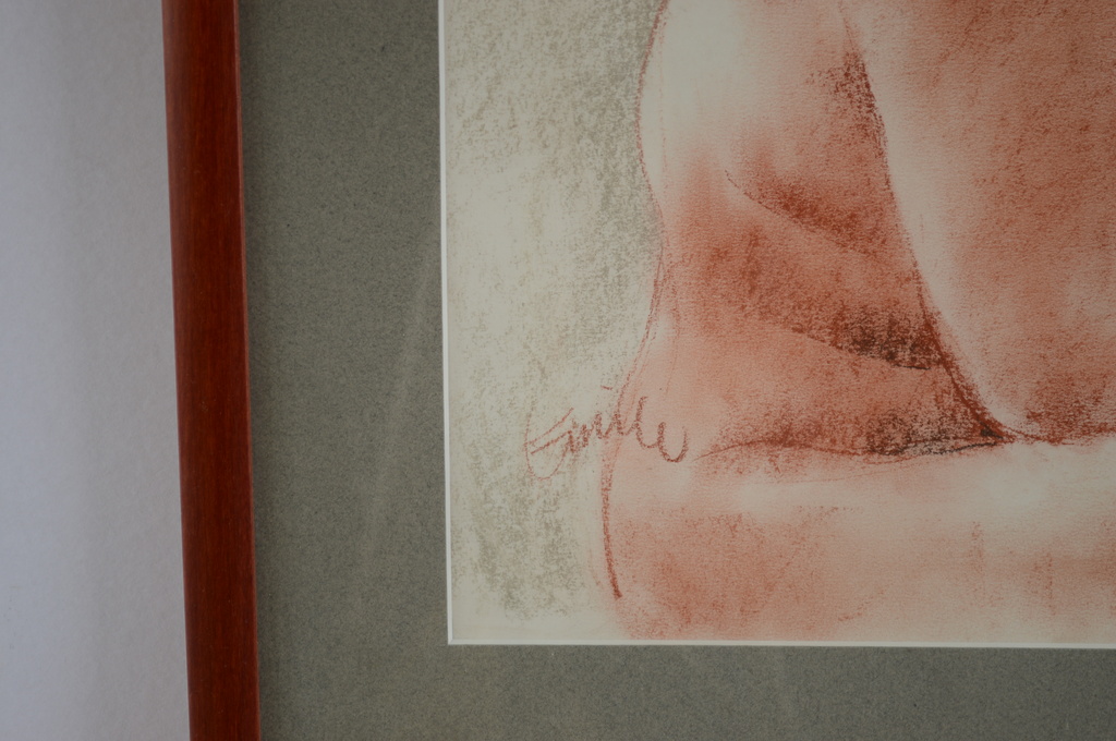 Emile de Vries (1923-2009) zittend naakt, pastel gesigneerd l.o. 2003 - 35x49 kopen? Bied vanaf 75!