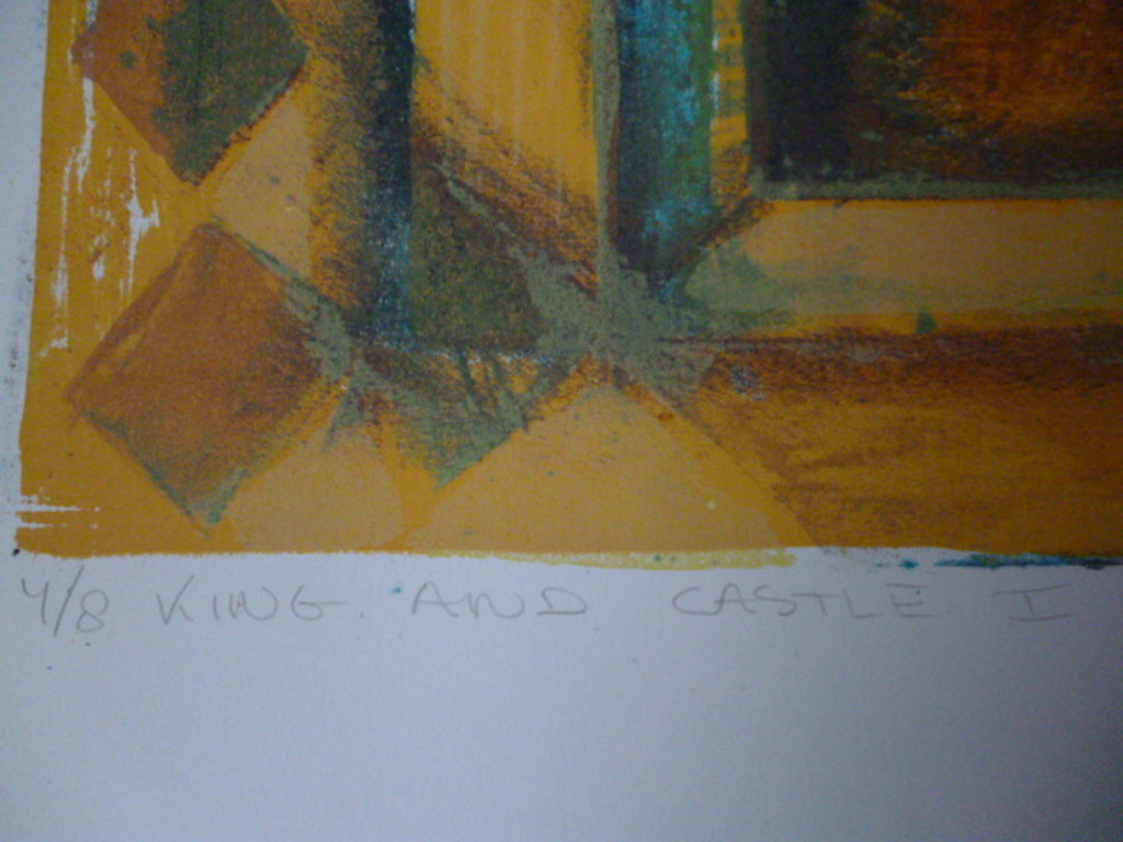 Marianne Aulman - kleurenlitho - King and Castle I kopen? Bied vanaf 35!