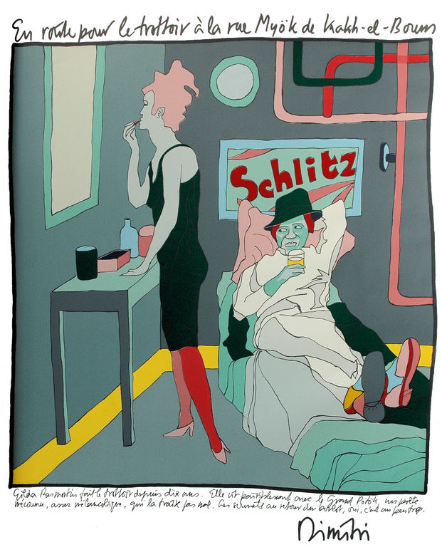 Dimitri Frenkel Frank - En Route - gesigneerde zeefdruk - 1989 verkocht voor € 75!