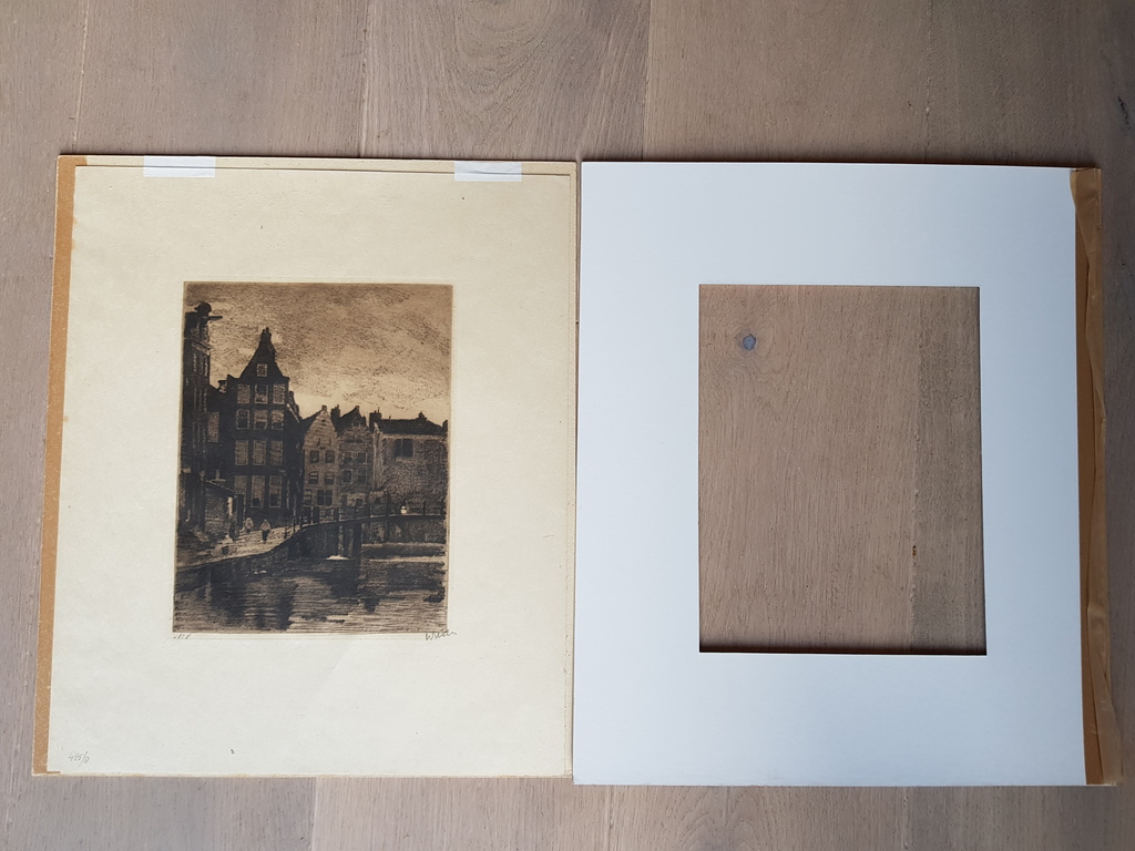 Willem Witsen (1860-1923) - Amsterdamse grachten, ets, handgesigneerd nr. 8 kopen? Bied vanaf 135!