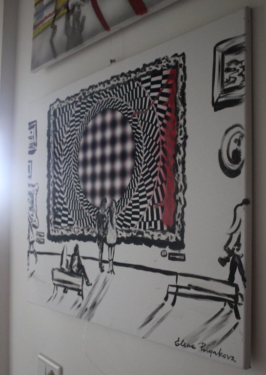 Elena Polyakova: Acrylverf , 	In the Museum of Modern Art kopen? Bied vanaf 100!