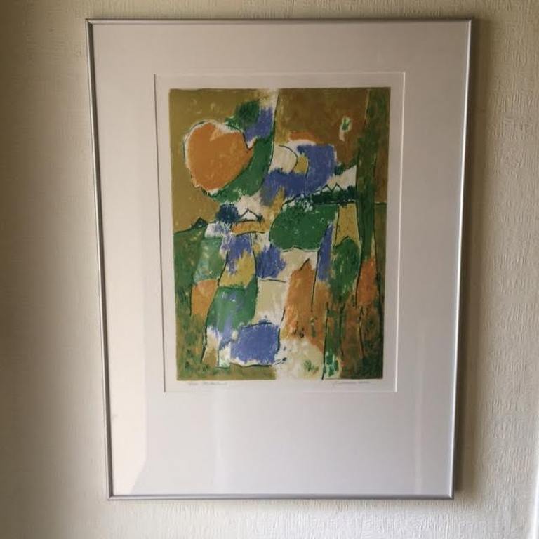 Leo Poelmeijer Zeefdruk Titel  Platteland ( In aluminium lijst) kopen? Bied vanaf 29!