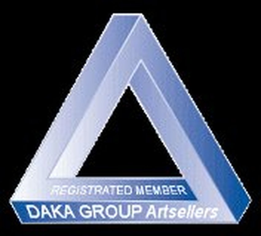 'DAKA'  aanbieding;  Calvin Christiaan  -  zeefdruk  -  'TWIN HEARTS  II'  kopen? Bied vanaf 23!