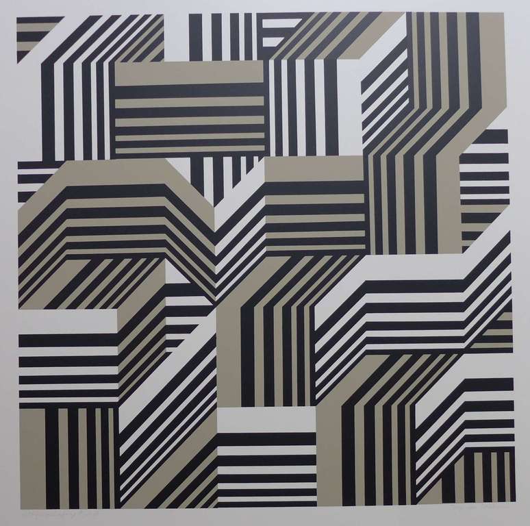 Joop van Bossum, zeefdruk op karton, oplage: 21 / 50. beeldforma kopen? Bied vanaf 25!