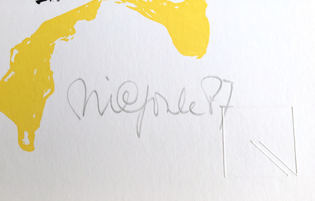 Nic Jonk - Élegance - Gesigneerde zeefdruk - 1987 kopen? Bied vanaf 35!