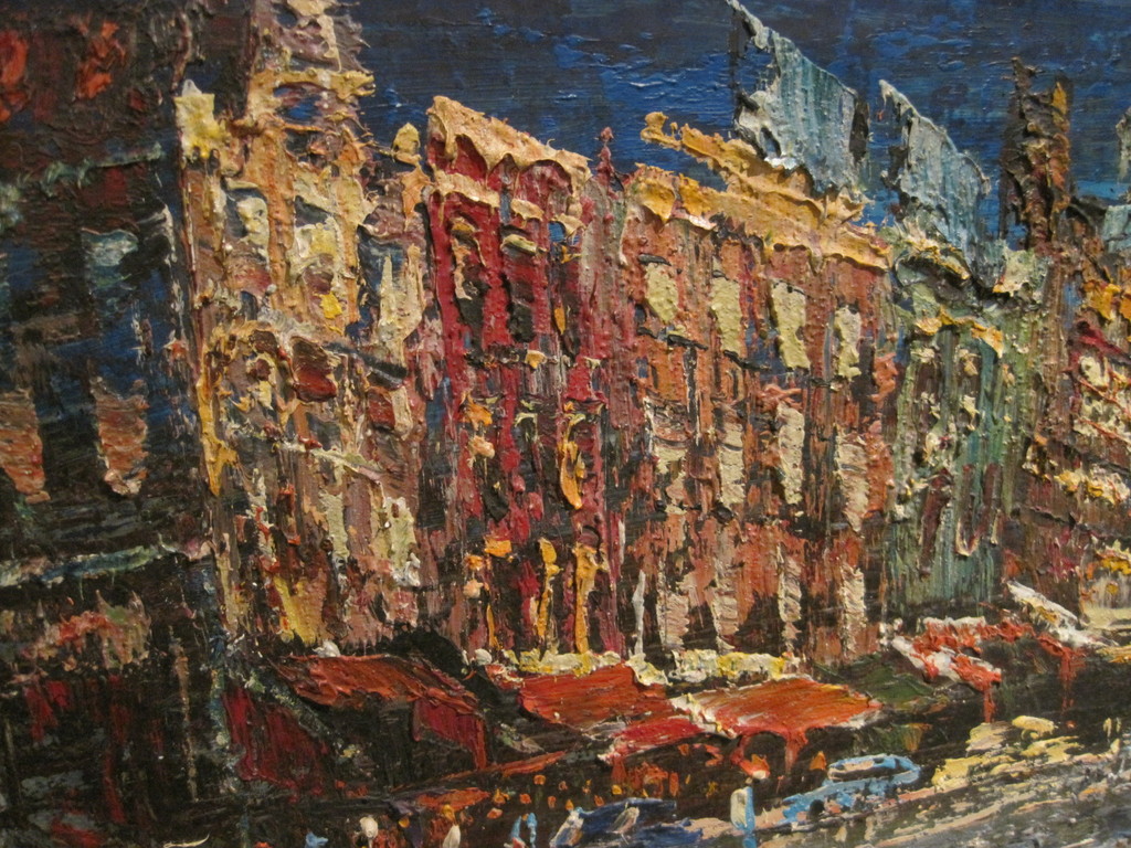 Arnoldus Oldenhave 1905-1997 olieverf Rembrandsplein Amsterdam 1950 kopen? Bied vanaf 90!