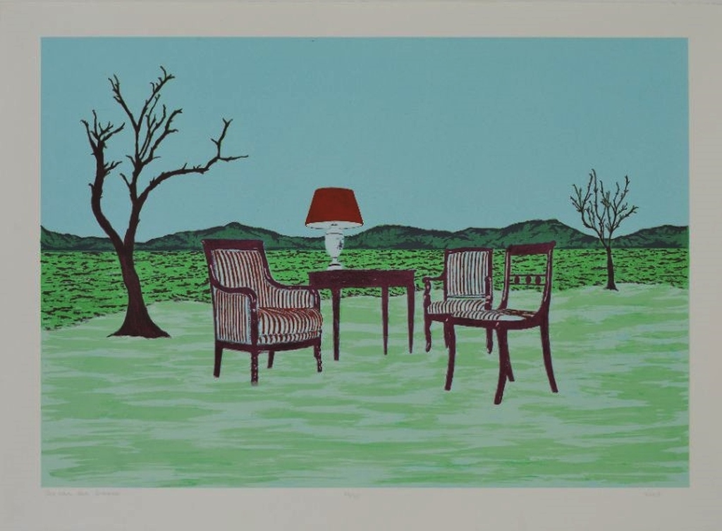 JOS van der SOMMEN  Gr Litho  IT,S EMPTY WITHOUT YOU  Handgesigneerd  verkocht voor € 45!