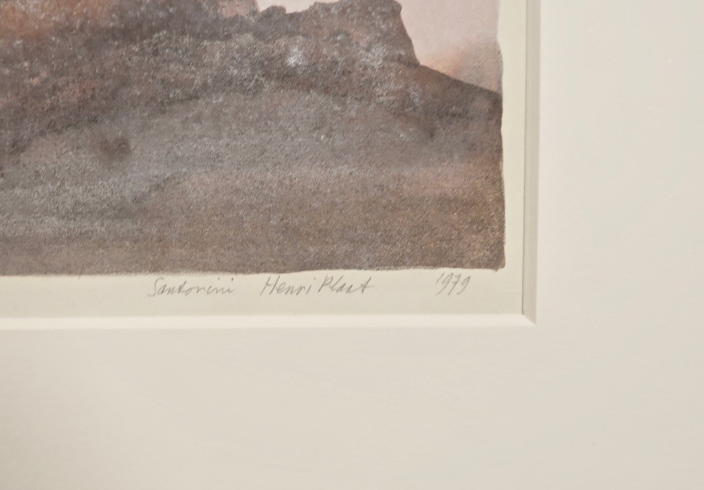 Henri Plaat: Gouache, Santorini kopen? Bied vanaf 20!