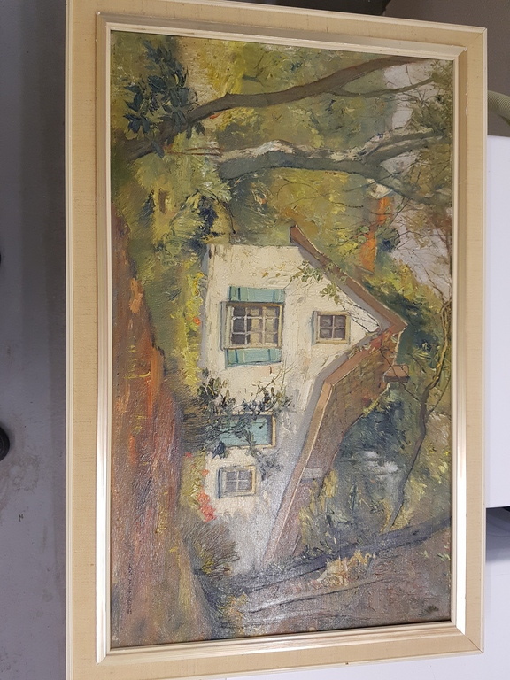 olieverf op doek schilderij Xeno Munninghoff. verkocht voor € 320!