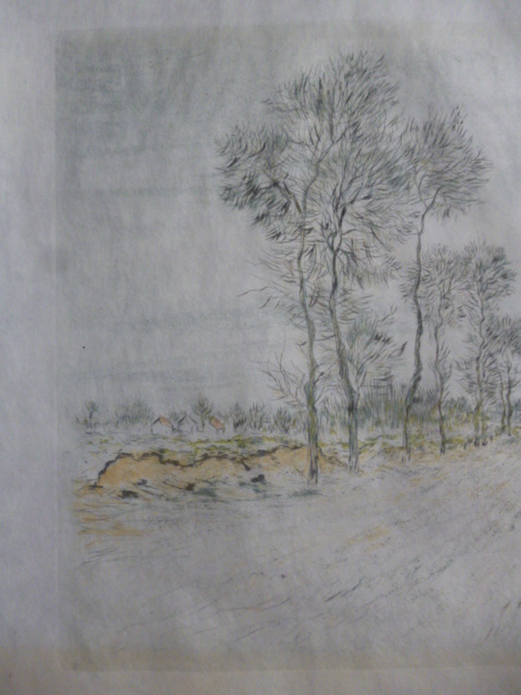 Jean Francois Raffaëlli - kleurenets - La route aux grand arbres kopen? Bied vanaf 150!