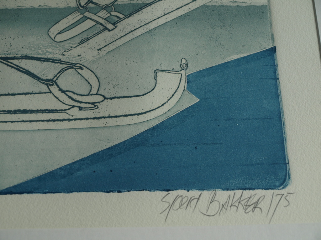 Sjoerd Bakker : Ets en aquatint , ‘Het ongeluk’ – gesigneerd & ingelijst - 1975  kopen? Bied vanaf 1!