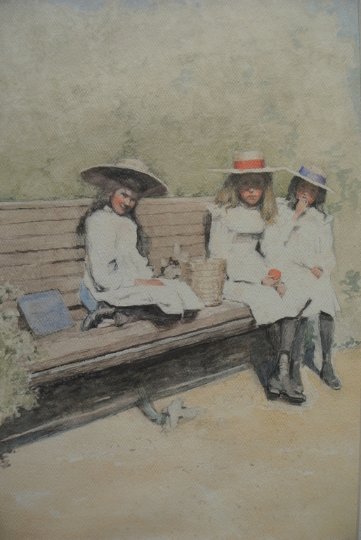 E.. v. Goethem. 5 Aquarellen -klassiek passe-partout.Lithografie.KERSTAANBIEDING kopen? Bied vanaf 59!