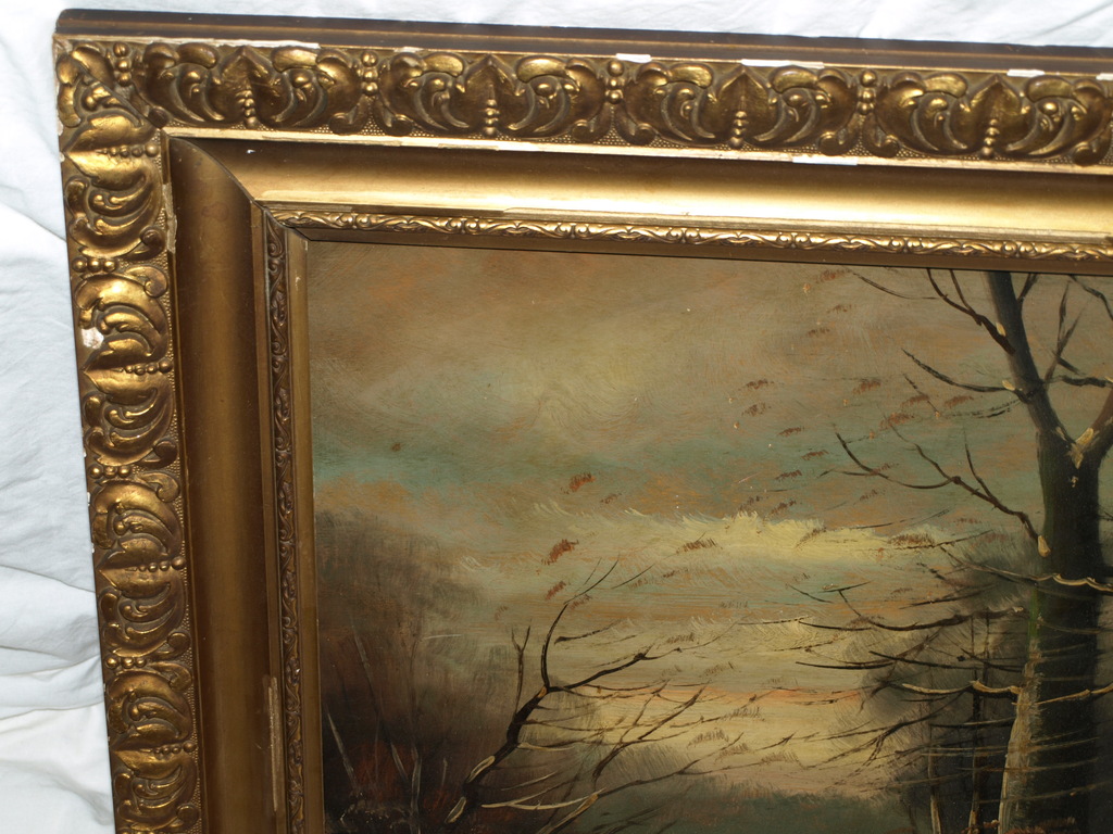 J. de Swart – Olieverf op hout – Winterlandschap -Gesigneerd & ingelijst–ca 1965 kopen? Bied vanaf 1!