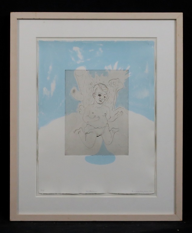 Rinke Nijburg: Ets en Litho, De Dauw - Ingelijst kopen? Bied vanaf 1!