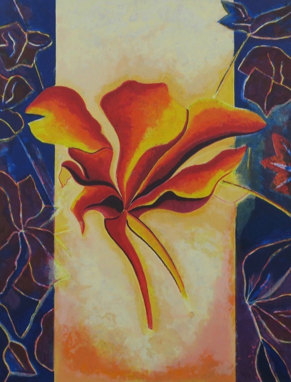 Jan van Delft: Zeefdruk, Tropaeolum kopen? Bied vanaf 1!