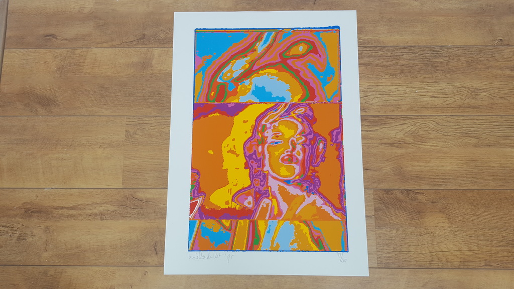 Henk van der Vet - Marylin Monroe - zeefdruk 57/150, gesigneerd en '95 kopen? Bied vanaf 1!