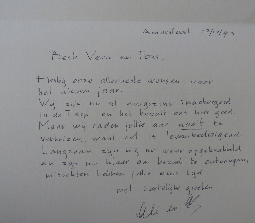 Ab M. - litho op nieuwjaarskaart: Venster in ons nieuwe huis kopen? Bied vanaf 1!