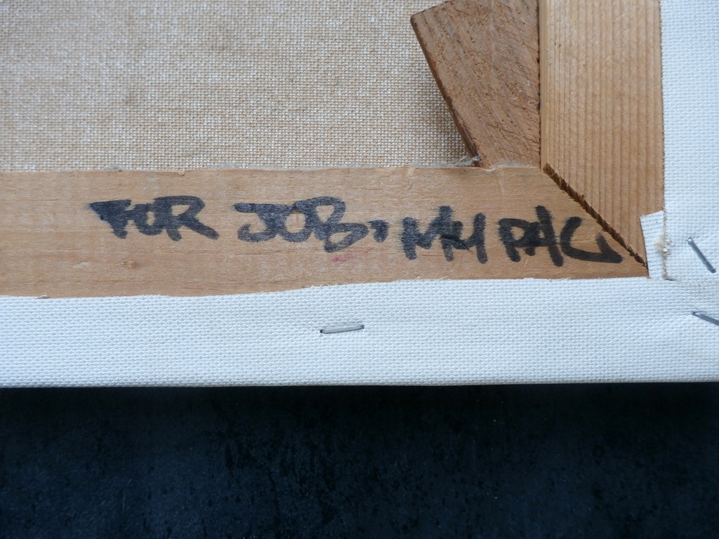 Jasper Krabbe - Collage/gemengde techniek op doek: The 2nd time zone - 1986 kopen? Bied vanaf 1100!