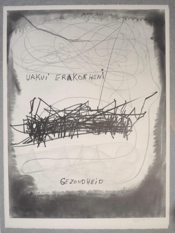 Jimmie Durham, Gezondheid, litho verkocht voor € 245!