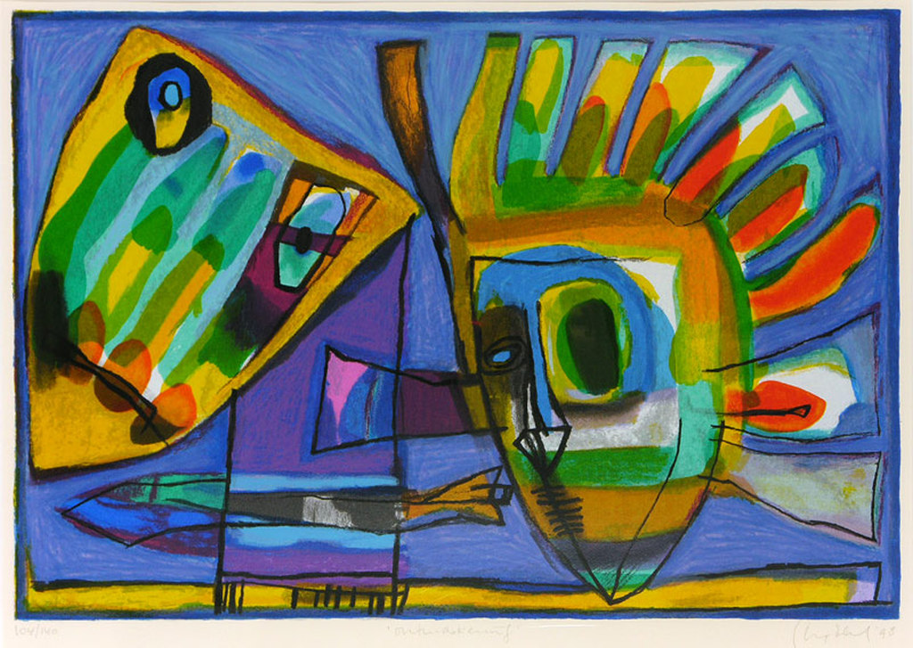 GEERT VRIJDAG  Gr.Zeefdruk  DE ONTMASKERING  INGELIJST kopen? Bied vanaf 125!