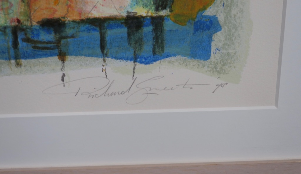 Richard Smeets: Zeefdruk, Over wonen - Ingelijst kopen? Bied vanaf 35!