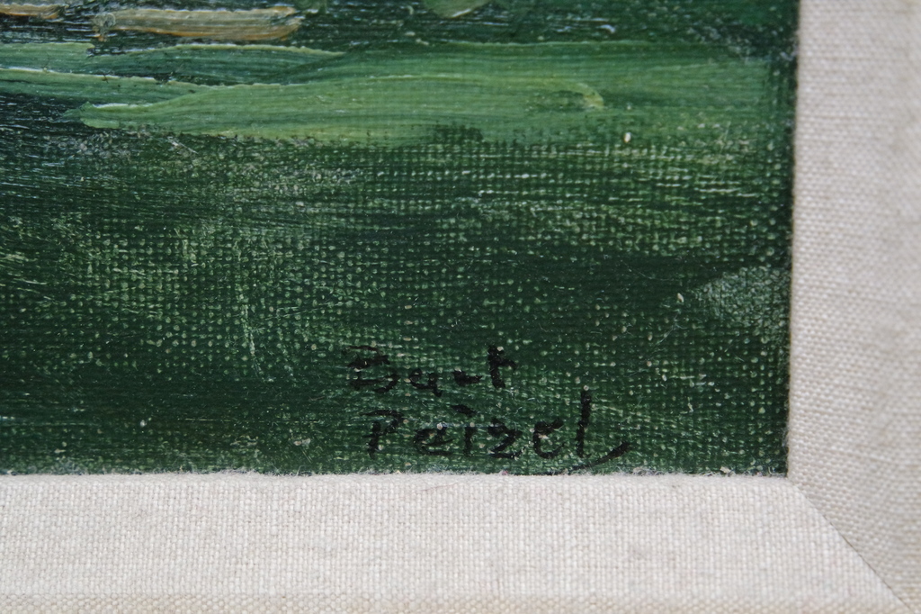 Bart Peizel - olieverf op doek - landschap bij Uithoorn - gesigneerd r. onder kopen? Bied vanaf 370!