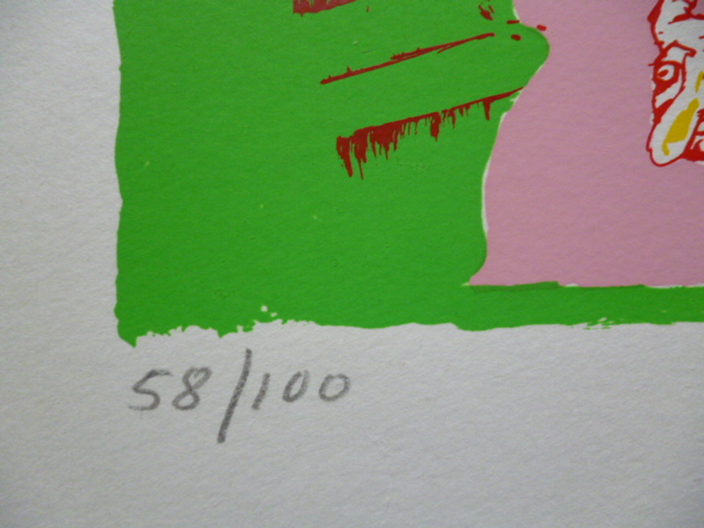 Lucebert - zeefdruk - A monkey in every home kopen? Bied vanaf 135!