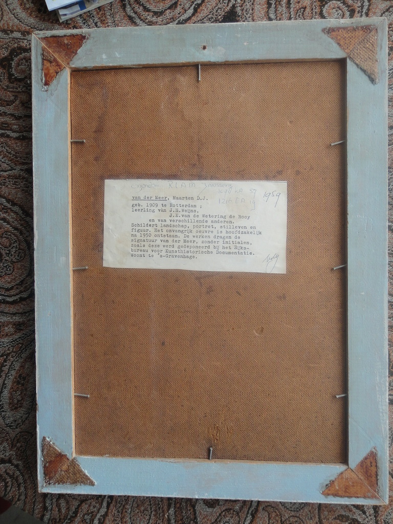 Maarten DJ van der Meer, olieverf op board, portret van ballerina kopen? Bied vanaf 125!