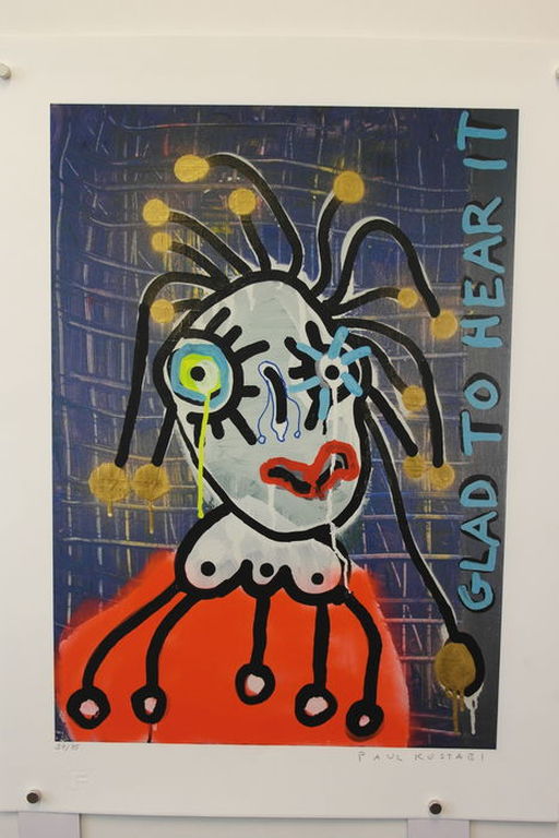 Paul Kostabi - Giclee - Glad to hear it - oplage 75 kopen? Bied vanaf 50!