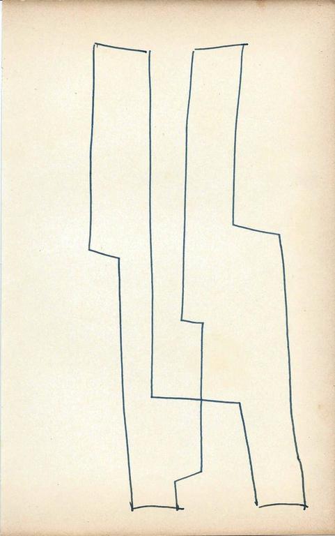 Siep van den Berg: 2 inkttekeningen uit schetsboek (periode 1959-1960) kopen? Bied vanaf 1!