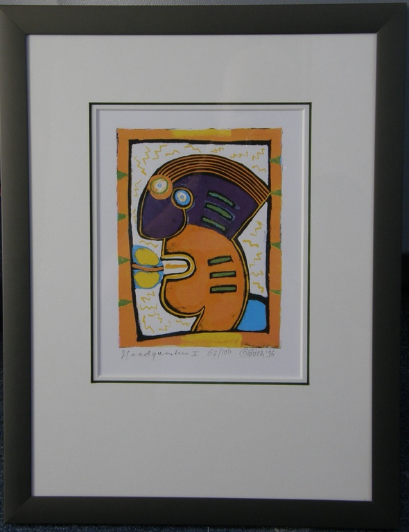 Clemens Briels: Ingelijste zeefdruk, genummerd en met potlood gesigneerd verkocht voor € 61!