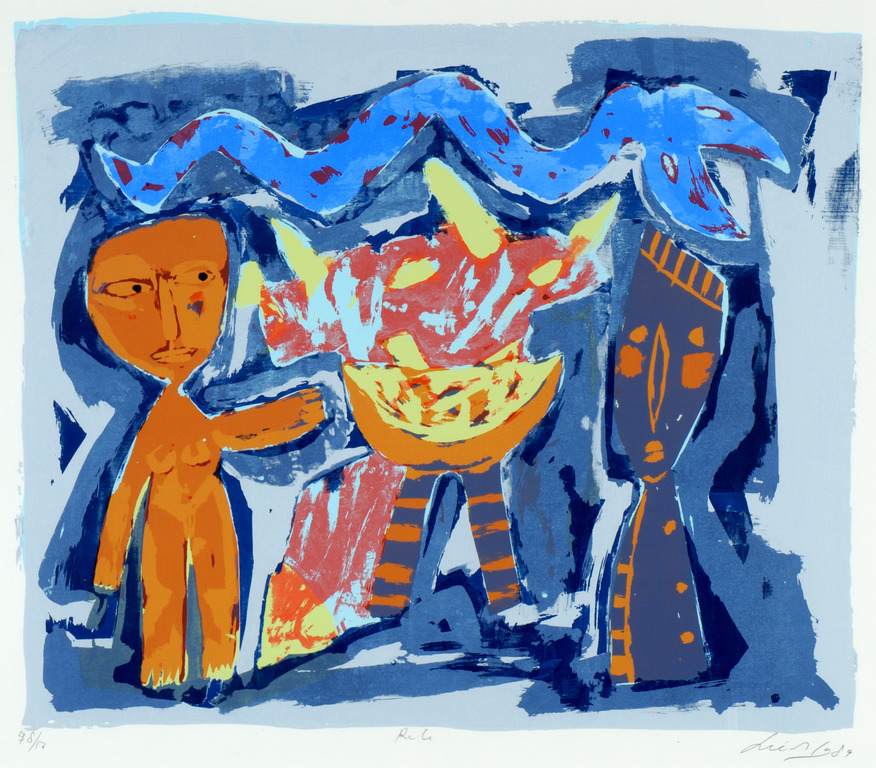 John Lie A Fo, gesigneerde en genummerde zeefdruk in perfecte staat 22/50 kopen? Bied vanaf 55!