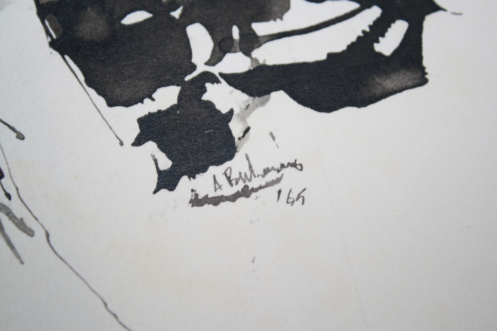A BEEKMANS - INKT TEKENING NAAKT 1965 kopen? Bied vanaf 1!