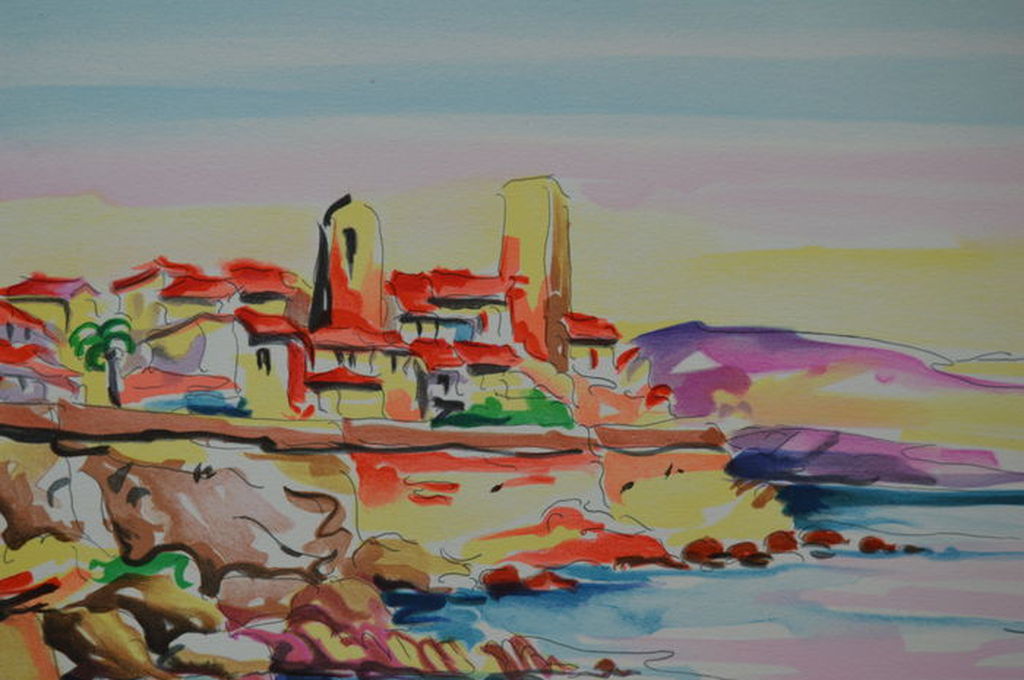 Oliver Zlatku - 2 litho's: 'Nice et Antibes' - E.A. kopen? Bied vanaf 1!