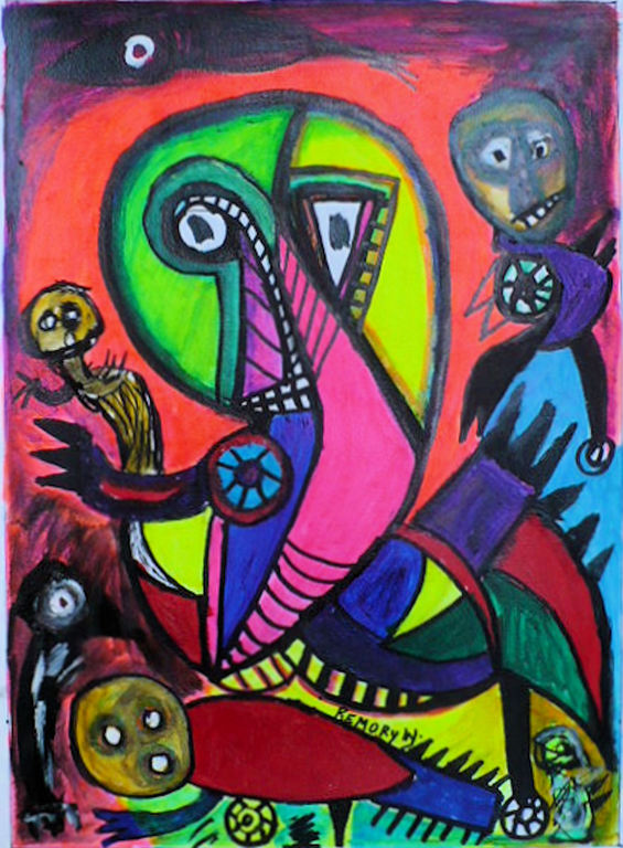 afscheid-gemengde techniek op papier-handgesigneerd-certificaat kopen? Bied vanaf 80!