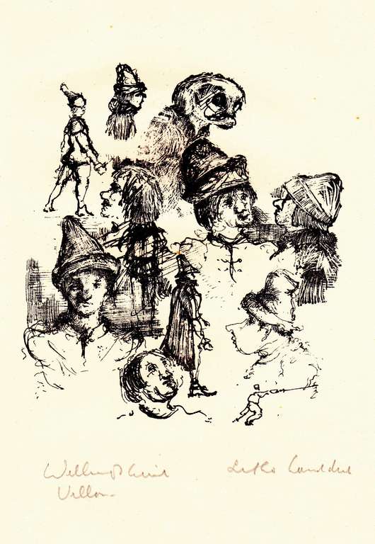 William (Dirkje) Kuik, litho Villon verkocht voor € 50!