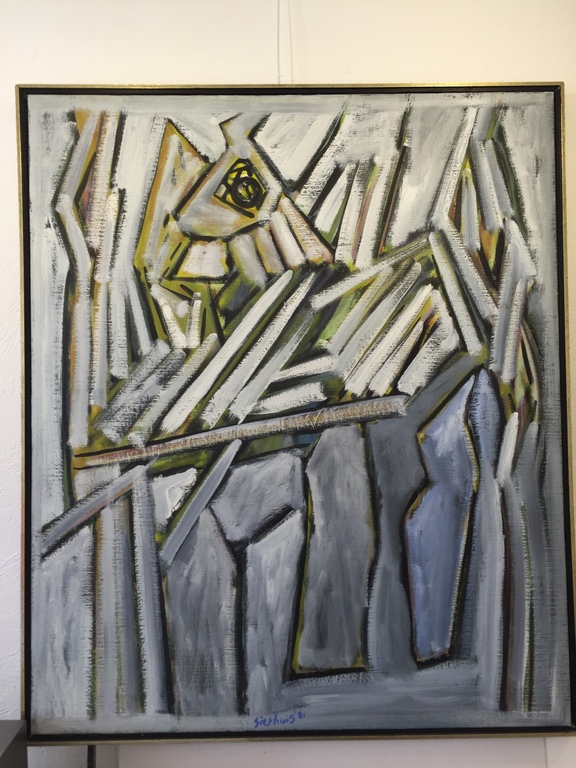 Jan Sierhuis Olieverf op doek  Winterpaard 1981 verkocht voor € 800!